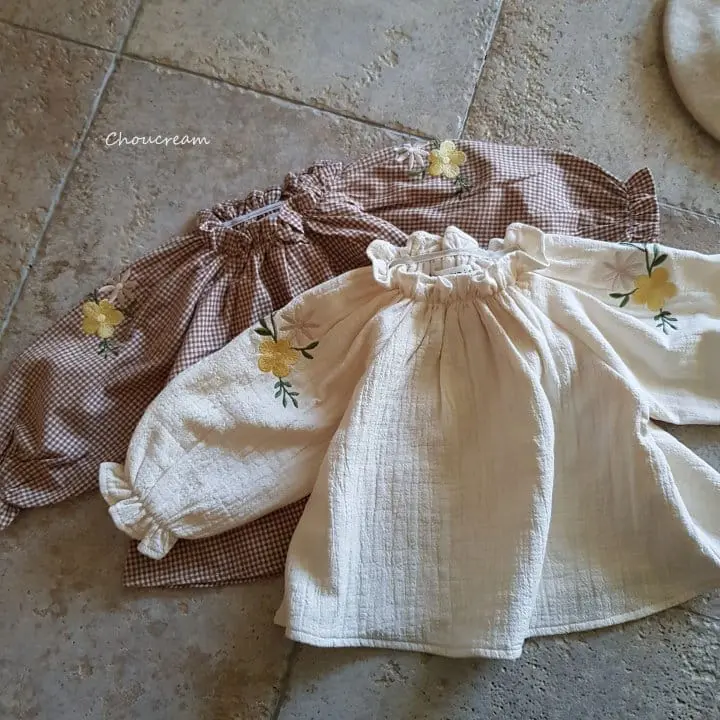Choucream - Korean Baby Fashion - #babyoutfit - Blooming Blouse - 11