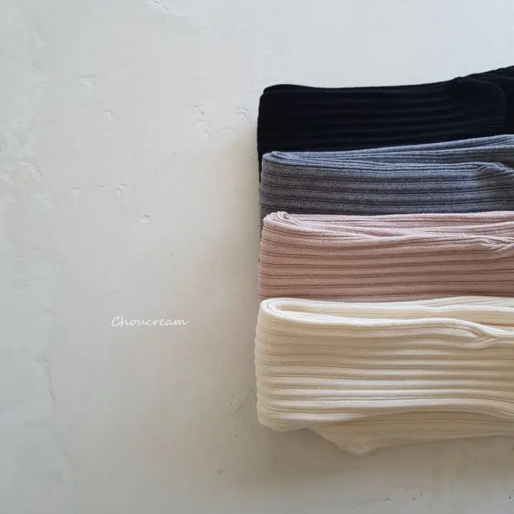 Choucream - Korean Baby Fashion - #babyoutfit - Rib Foot Leggings - 2