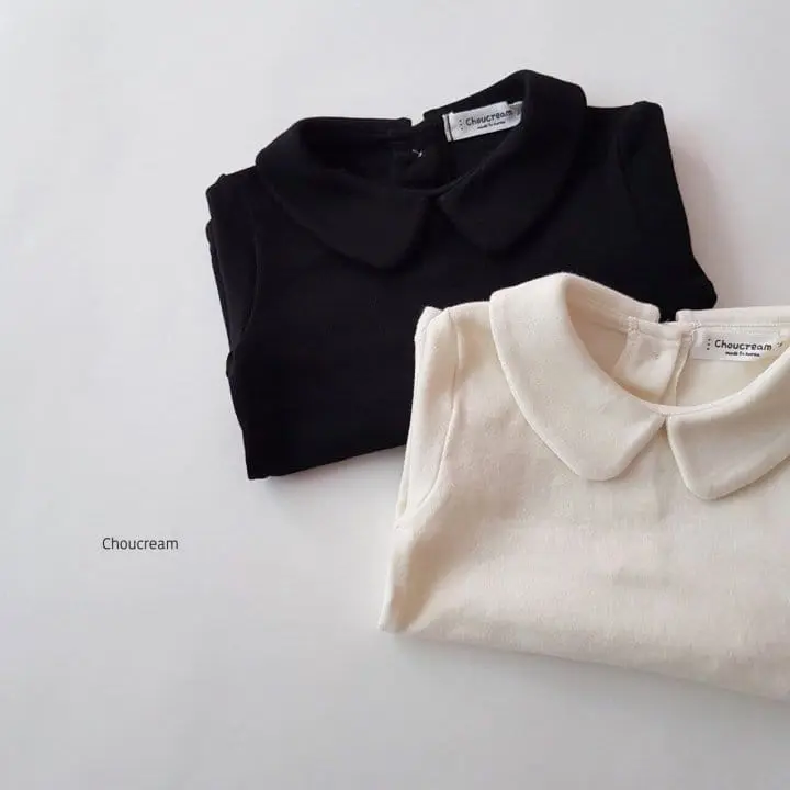 Choucream - Korean Baby Fashion - #babyoutfit - Bebe Collar Tee