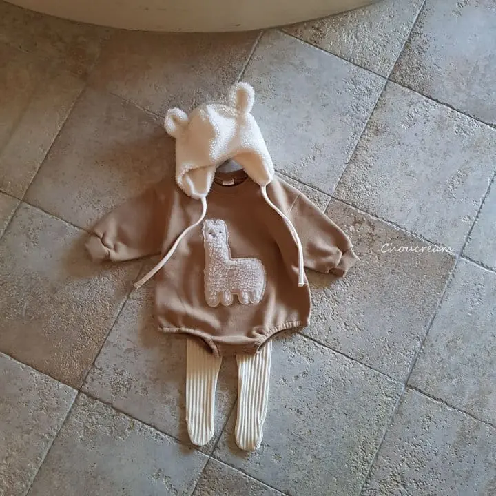 Choucream - Korean Baby Fashion - #babyoutfit - Alpaca Bodysuit - 7
