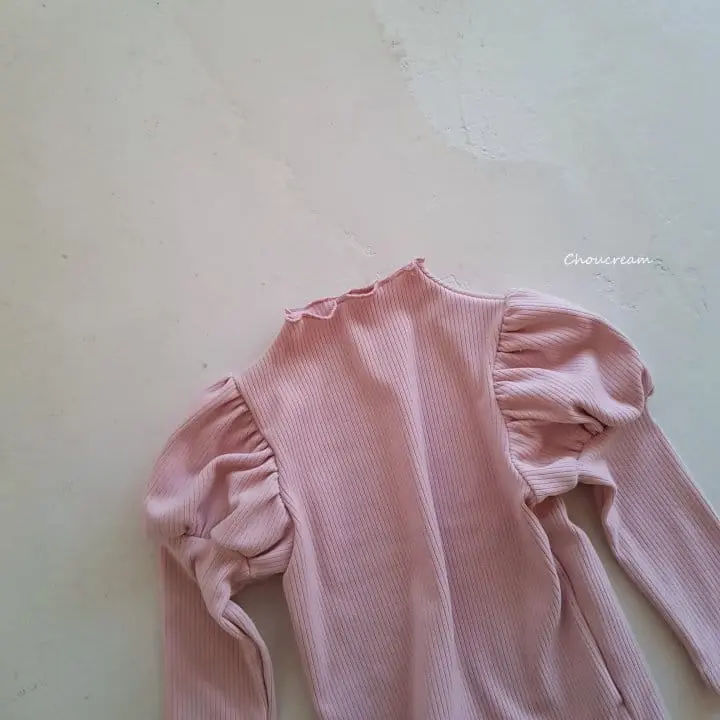 Choucream - Korean Baby Fashion - #babywear - Puff Half Neck Tee - 11