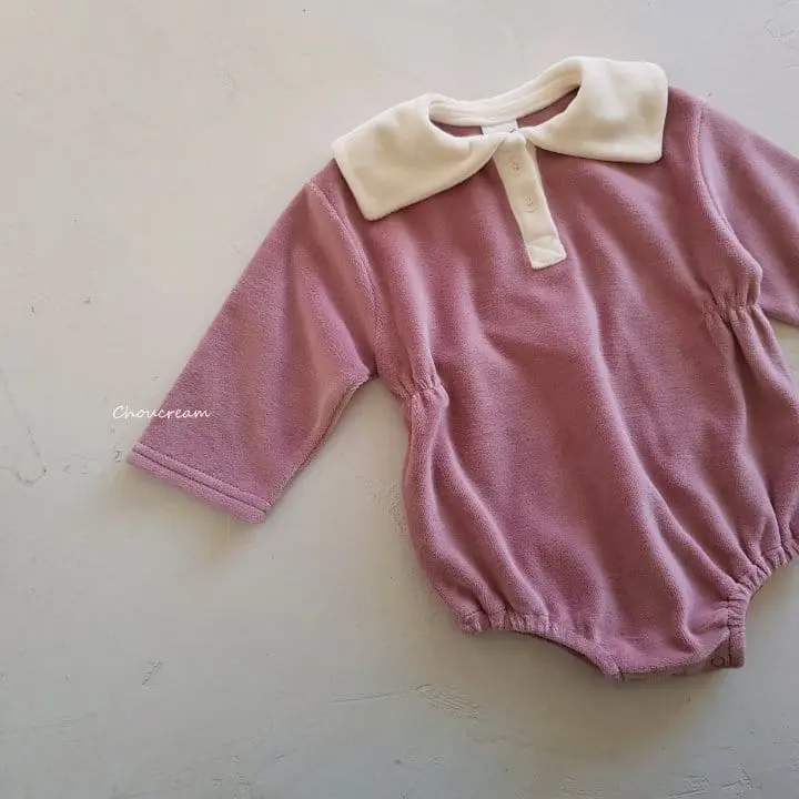 Choucream - Korean Baby Fashion - #babywear - Veloure Sailor Bodysuit - 7