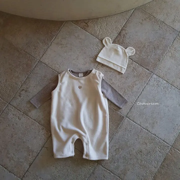 Choucream - Korean Baby Fashion - #onlinebabyboutique - Cozy Vest Bodysuit