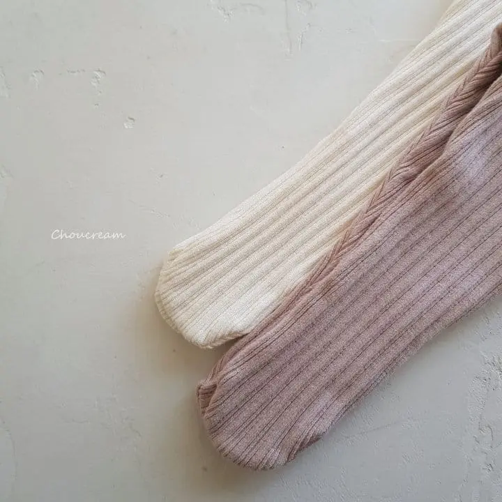 Choucream - Korean Baby Fashion - #onlinebabyboutique - Rib Foot Leggings - 5
