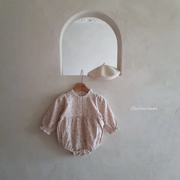 Choucream - Korean Baby Fashion - #onlinebabyshop - Elf Flower Lace Bodysuit