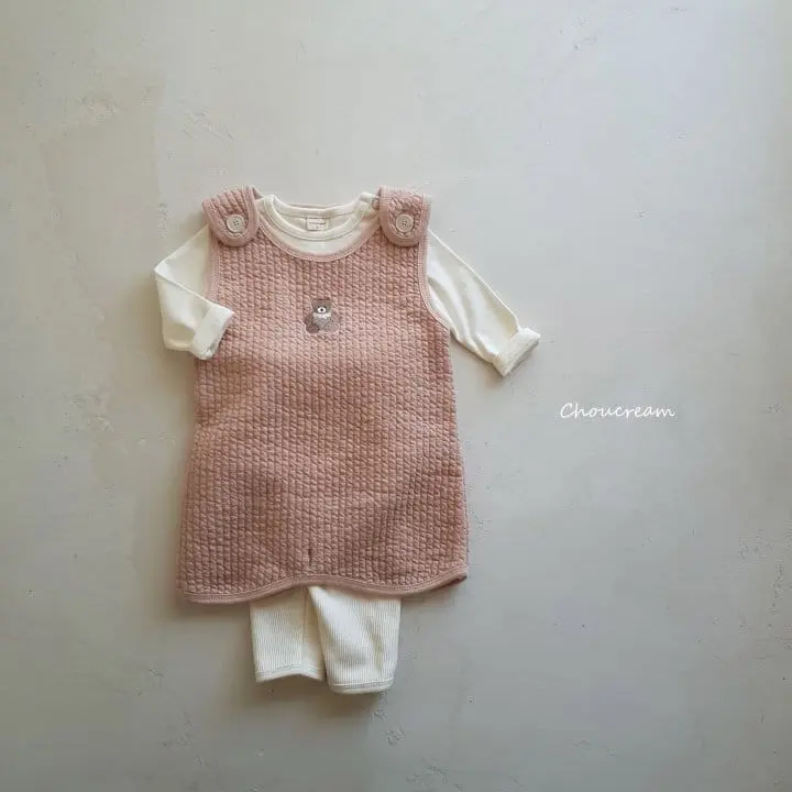 Choucream - Korean Baby Fashion - #onlinebabyshop - Quilting Sleep Vest - 8