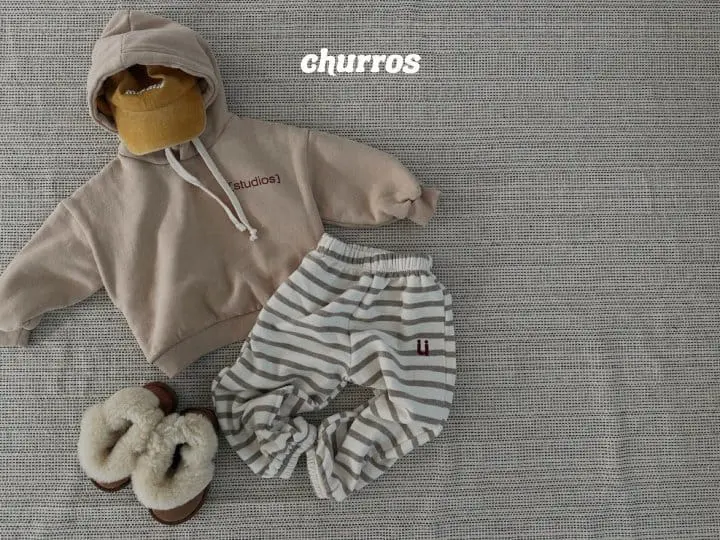 Churros - Korean Children Fashion - #childofig - U Stripes Pants - 10