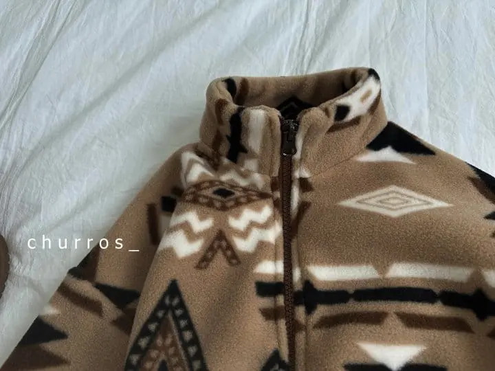 Churros - Korean Children Fashion - #designkidswear - Inka Fleece Zip-up - 4