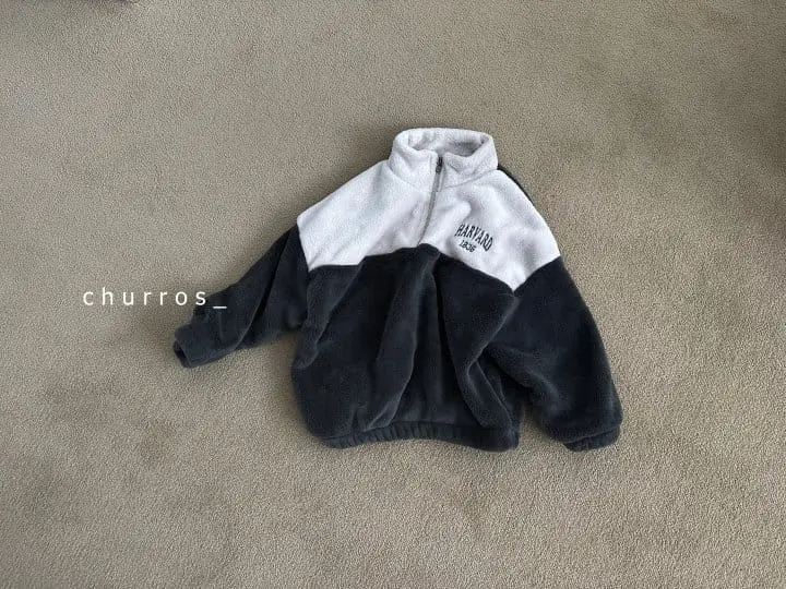Churros - Korean Children Fashion - #fashionkids - Boa Anorak Sweatshirt - 5