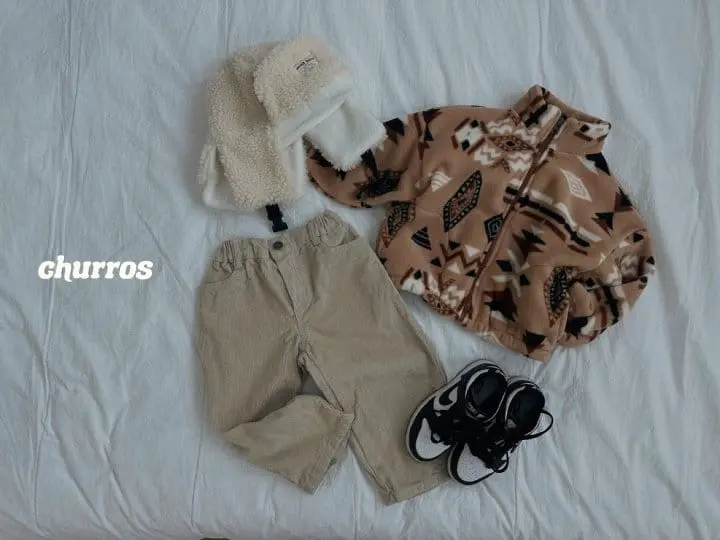 Churros - Korean Children Fashion - #kidsshorts - Inka Fleece Zip-up - 6