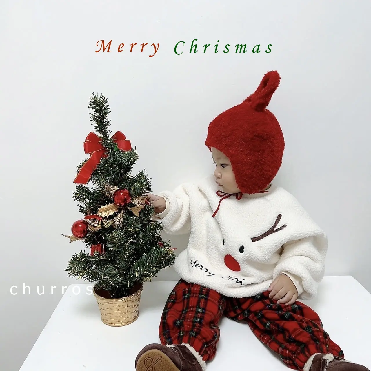Churros - Korean Children Fashion - #kidsstore - Bookle Santa Sweatshirt - 8