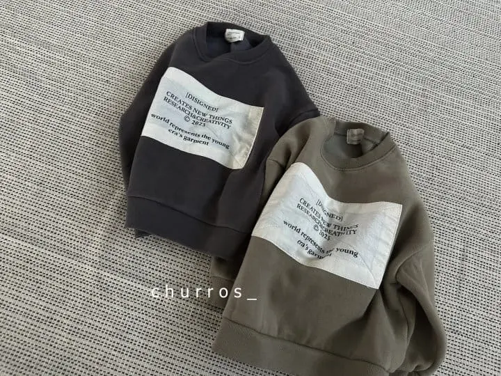 Churros - Korean Children Fashion - #littlefashionista - Patch Fleece Sweatshirt - 9