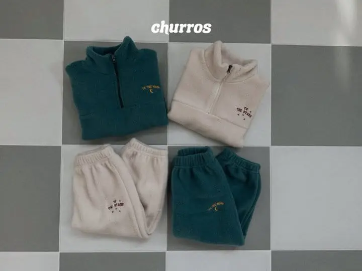 Churros - Korean Children Fashion - #magicofchildhood - Star Moon Fleece Pants - 5