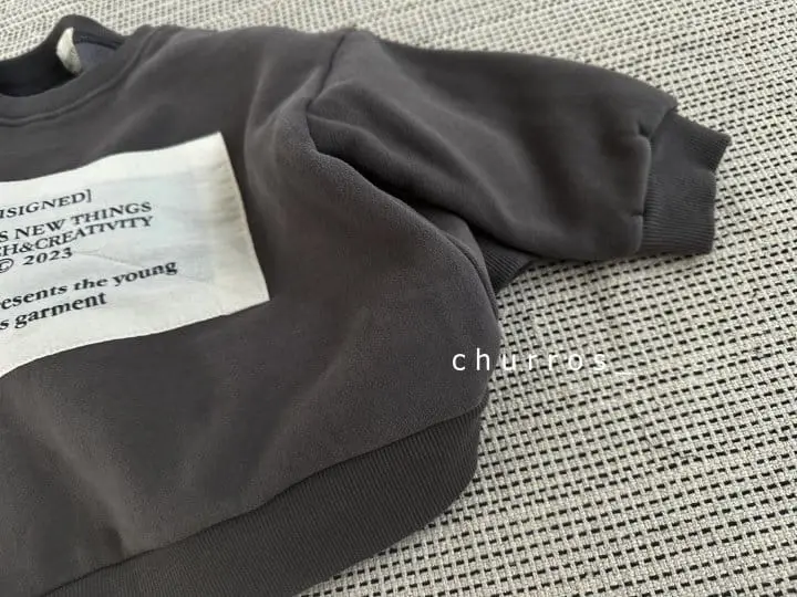 Churros - Korean Children Fashion - #magicofchildhood - Patch Fleece Sweatshirt - 10