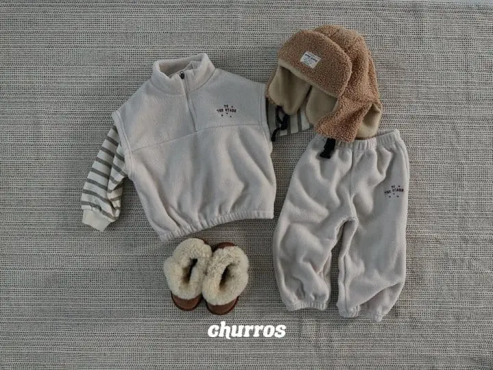 Churros - Korean Children Fashion - #minifashionista - Star Moon Fleece Pants - 6