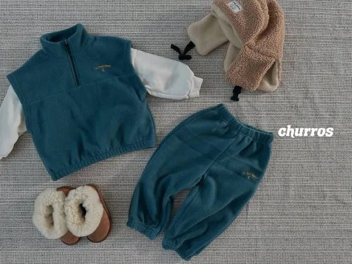 Churros - Korean Children Fashion - #prettylittlegirls - Star Moon Fleece Pants - 7