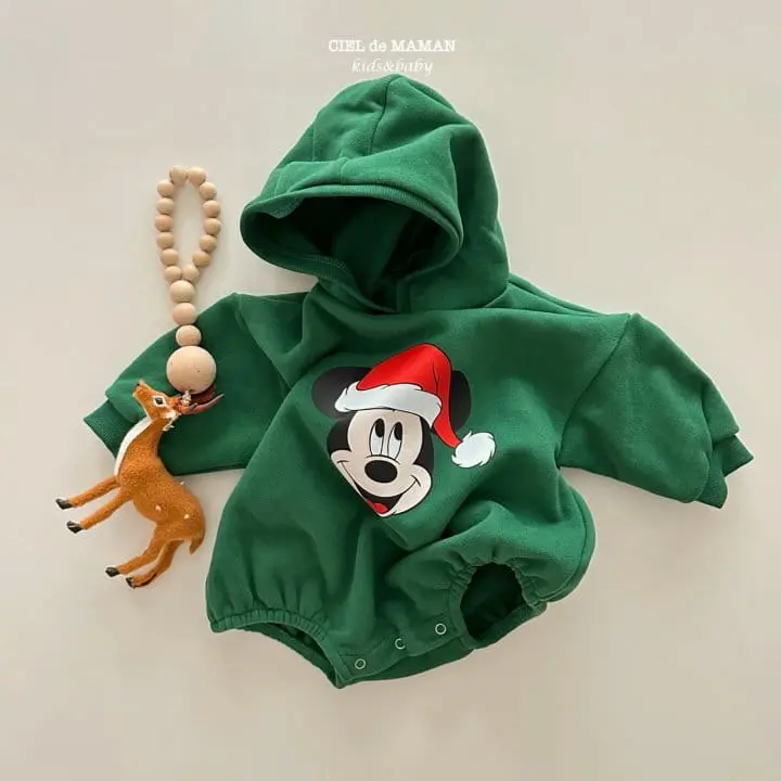 Ciel De Maman - Korean Baby Fashion - #babyboutique - Santa M Bodysuit - 4