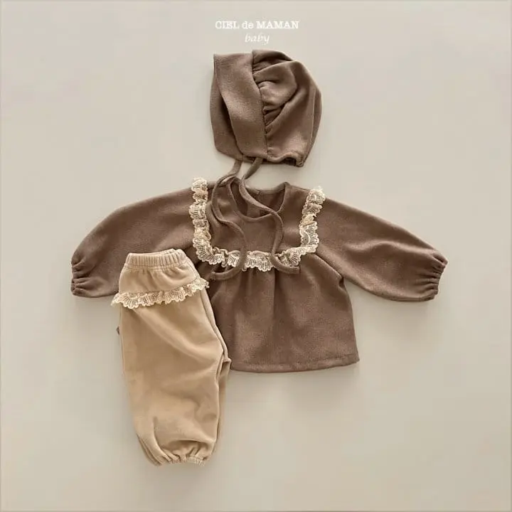 Ciel De Maman - Korean Baby Fashion - #babyoninstagram - Sweat Lace Blouse - 8