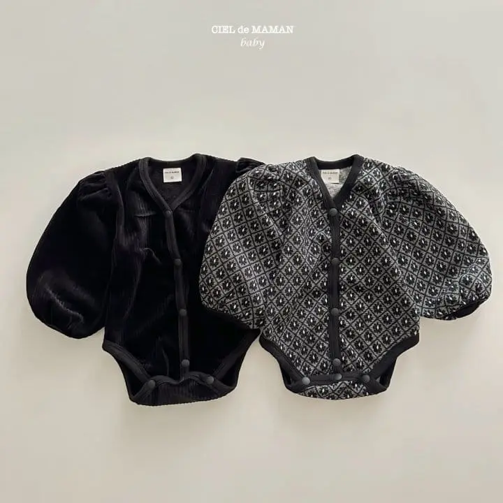Ciel De Maman - Korean Baby Fashion - #babyoutfit - Cardigan Bodysuit