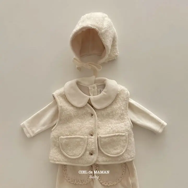 Ciel De Maman - Korean Baby Fashion - #babyoutfit - Bboggle Vest Hats Set - 5