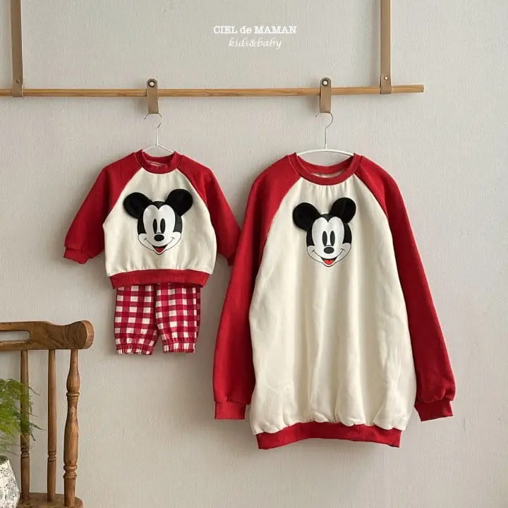 Ciel De Maman - Korean Baby Fashion - #babywear - Check M Top Bottom sEt