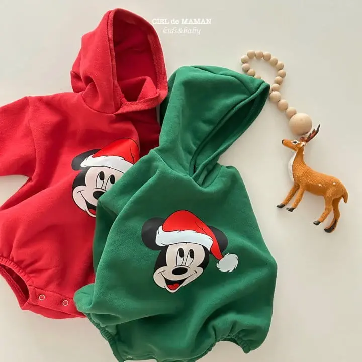 Ciel De Maman - Korean Baby Fashion - #onlinebabyshop - Santa M Bodysuit