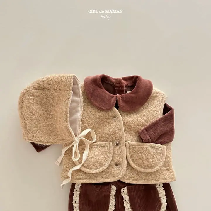 Ciel De Maman - Korean Baby Fashion - #onlinebabyshop - Bboggle Vest Hats Set - 9