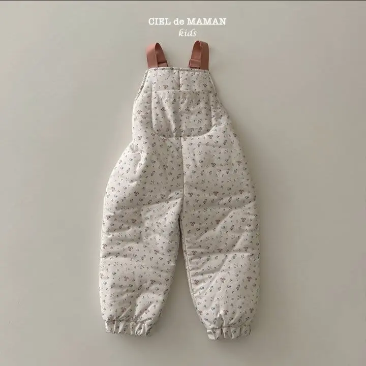 Ciel De Maman - Korean Children Fashion - #magicofchildhood - Skii Dungarees Pants Flower - 6