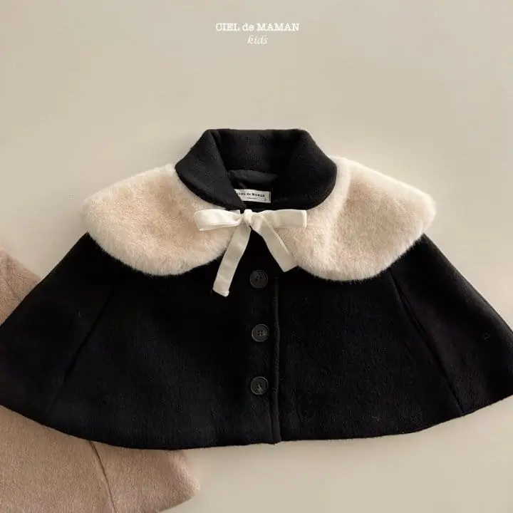 Ciel De Maman - Korean Children Fashion - #minifashionista - Fluffy Collar - 2