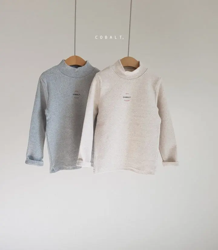 Cobalt - Korean Children Fashion - #childofig - Logo Turtleneck - 2