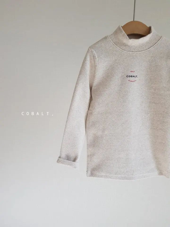 Cobalt - Korean Children Fashion - #kidzfashiontrend - Logo Turtleneck - 10