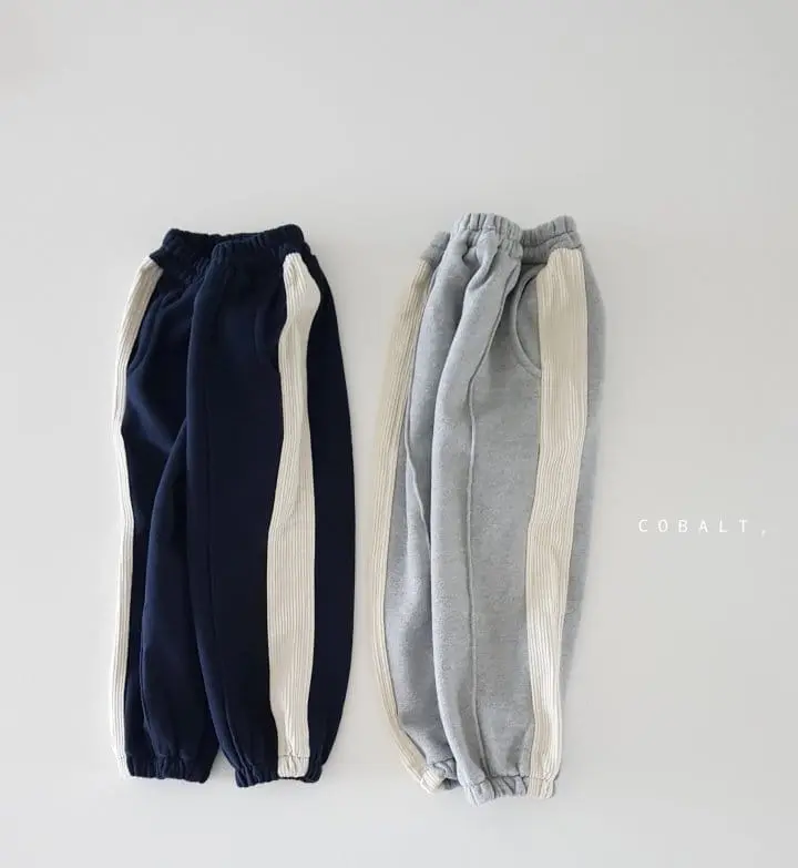 Cobalt - Korean Children Fashion - #littlefashionista - Corduroy Jogger Pants - 5
