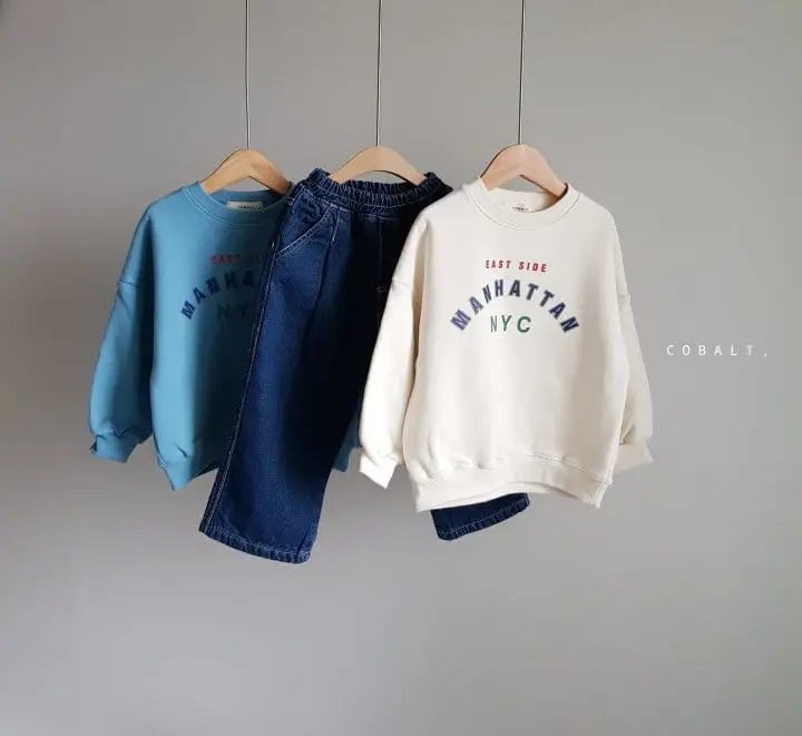 Cobalt - Korean Children Fashion - #prettylittlegirls - Fleece Wide Jeans - 7