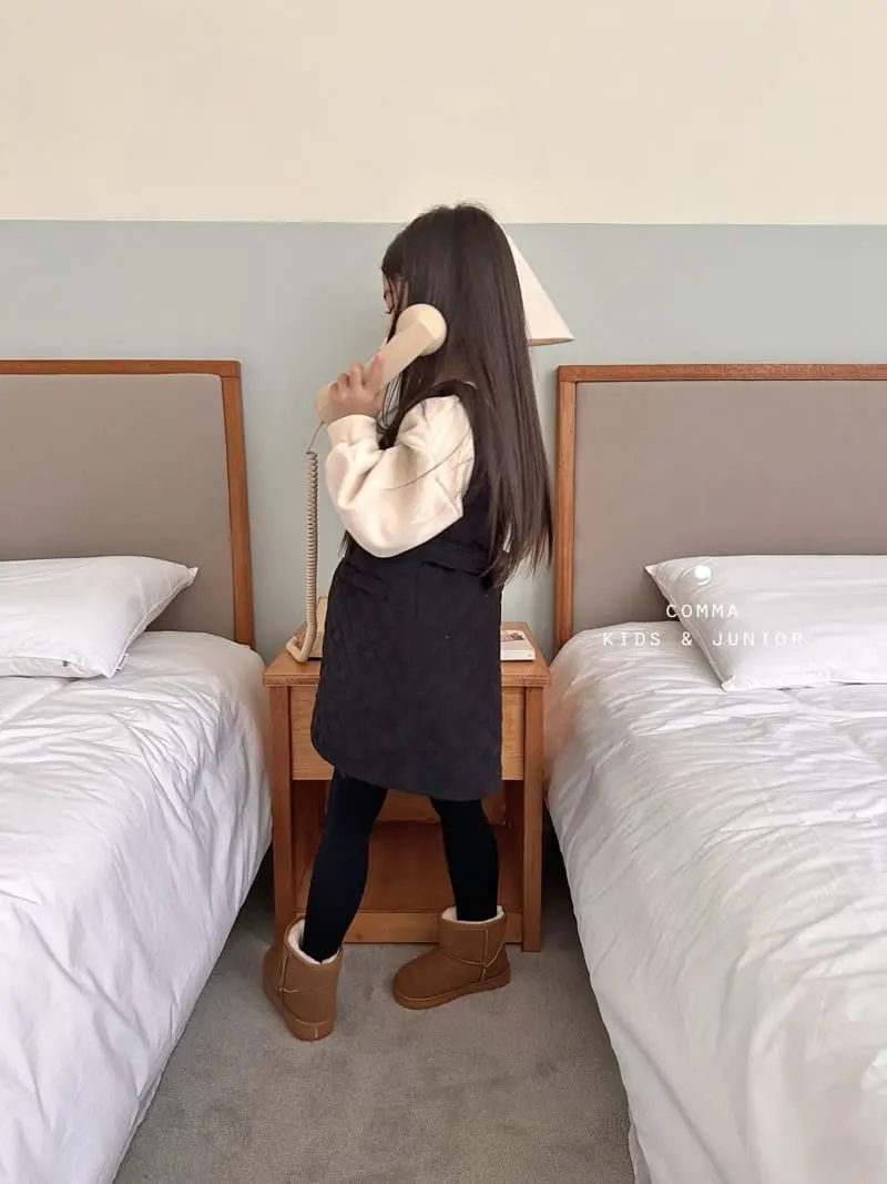 Comma - Korean Children Fashion - #Kfashion4kids - Quilting One-piece - 3