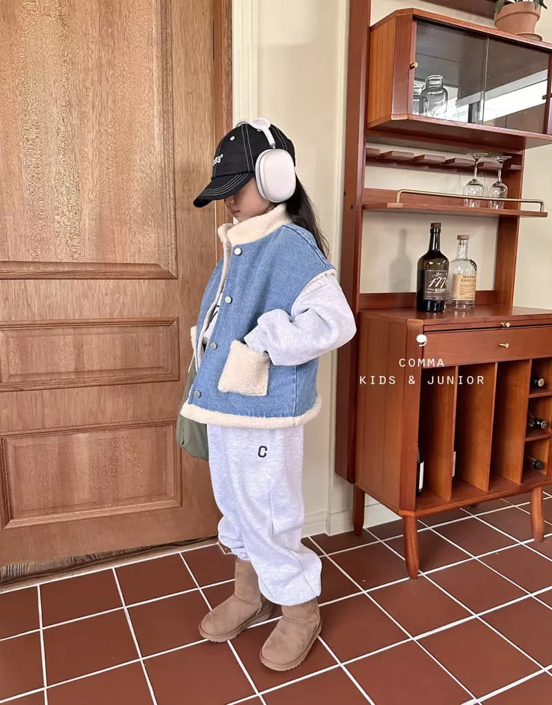 Comma - Korean Children Fashion - #discoveringself - Dumble Denim Vest - 3