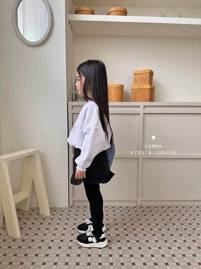 Comma - Korean Children Fashion - #discoveringself - Love Embroidery Sweatshirt - 4