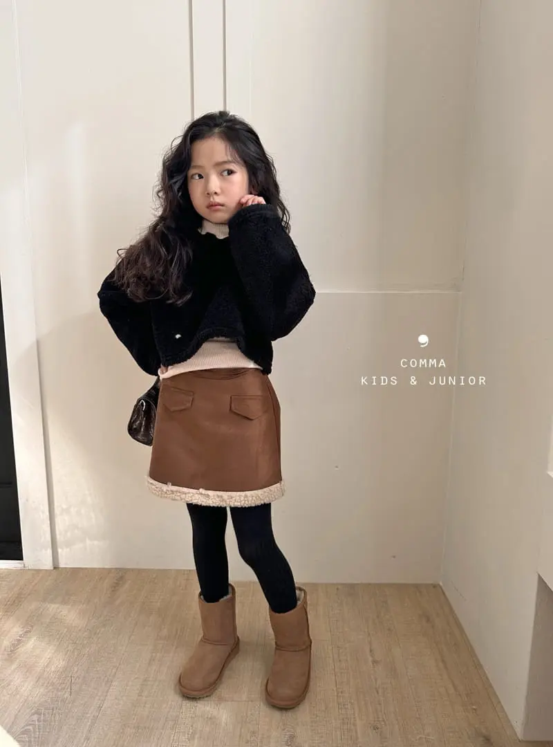 Comma - Korean Children Fashion - #fashionkids - Fluffy Crop Tee