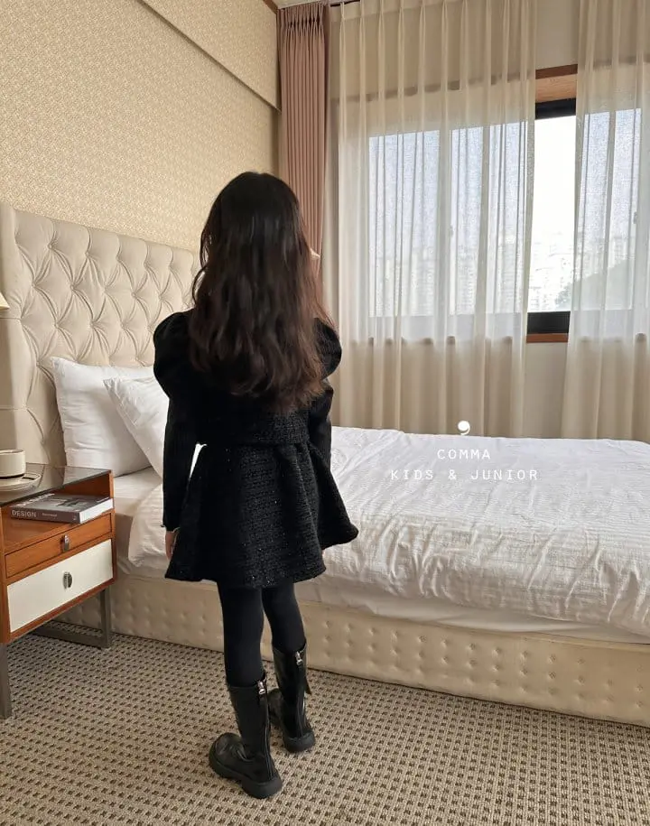 Comma - Korean Children Fashion - #kidzfashiontrend - Bustier Balck Vest - 2