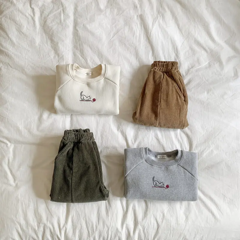 Cotton House - Korean Children Fashion - #childofig - Rib PAnts - 9