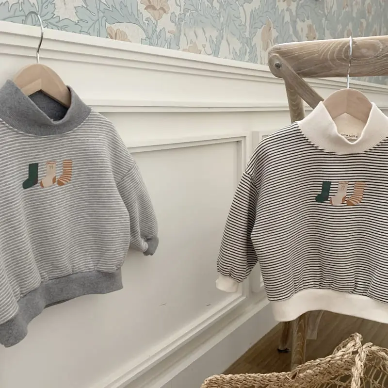 Cotton House - Korean Children Fashion - #childofig - Half Turtleneck Tee - 6