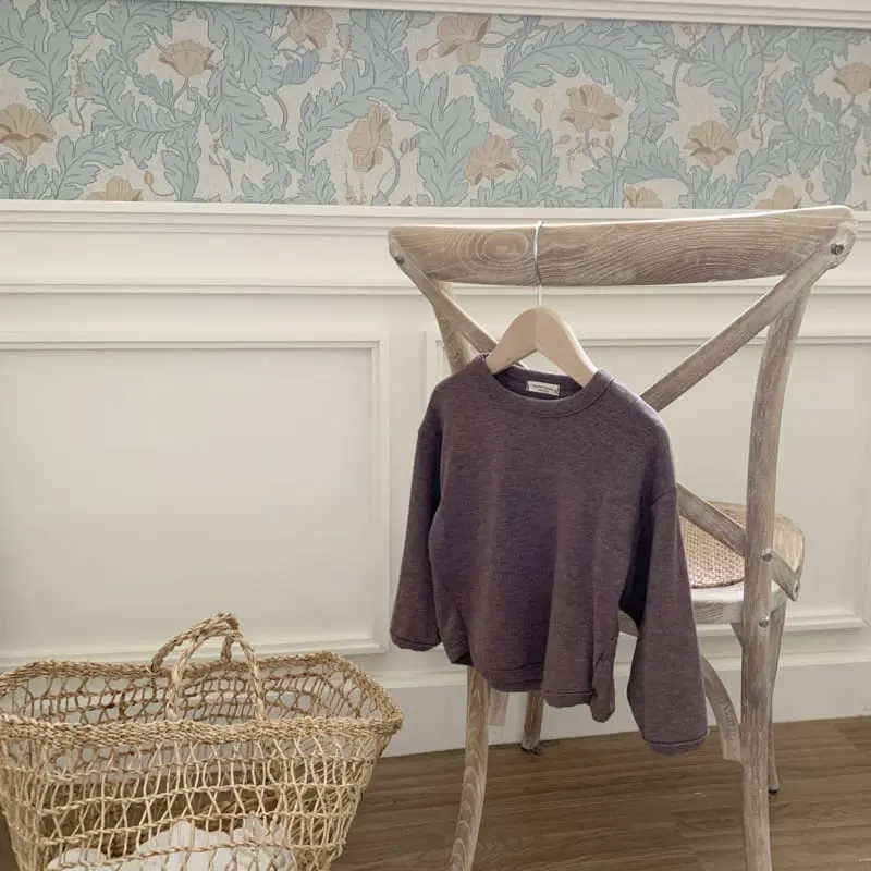 Cotton House - Korean Children Fashion - #childrensboutique - Piping Peach Fleece Tee - 8