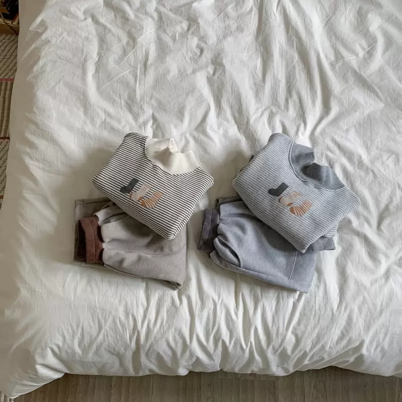 Cotton House - Korean Children Fashion - #designkidswear - Half Turtleneck Tee - 8