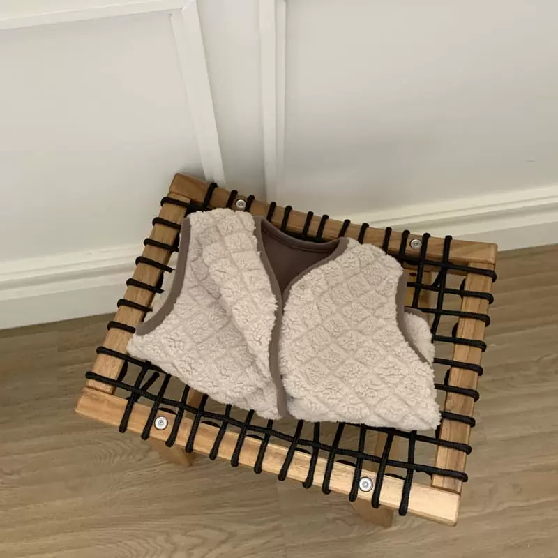 Cotton House - Korean Children Fashion - #designkidswear - Reversible Square Vset - 6