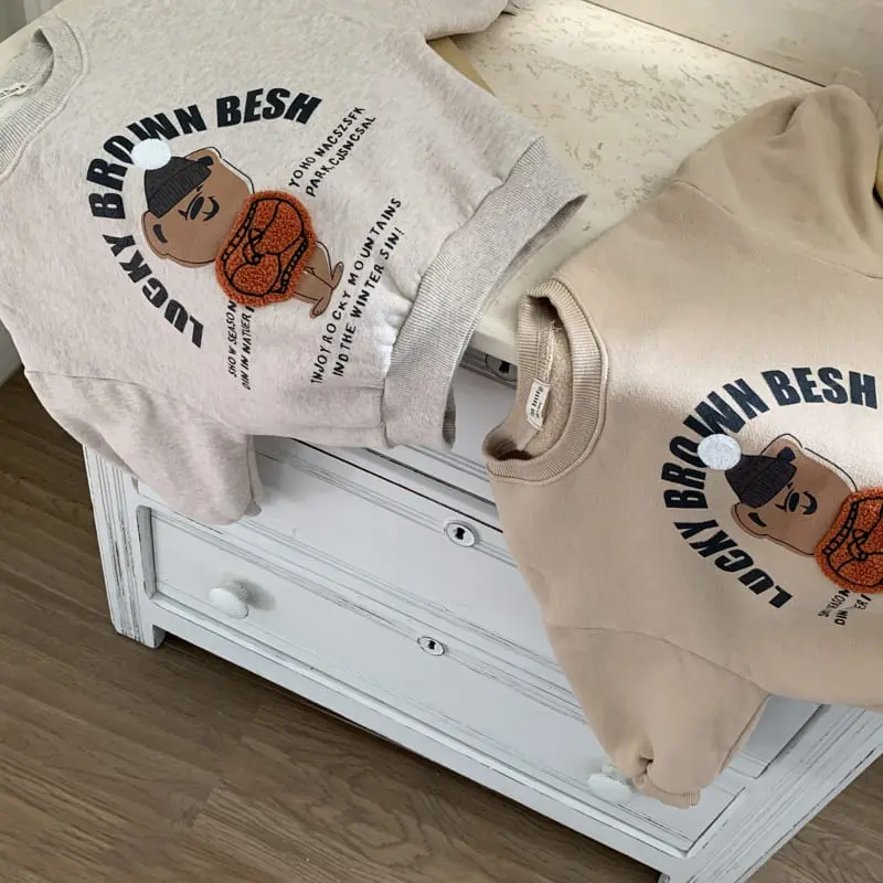 Cotton House - Korean Children Fashion - #discoveringself - Bear Sweatshirt - 3