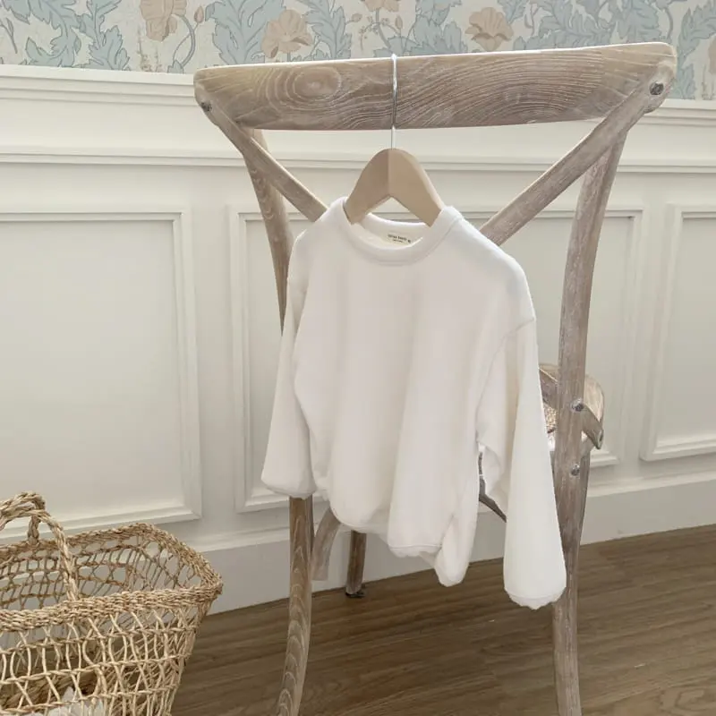 Cotton House - Korean Children Fashion - #fashionkids - Piping Peach Fleece Tee - 11