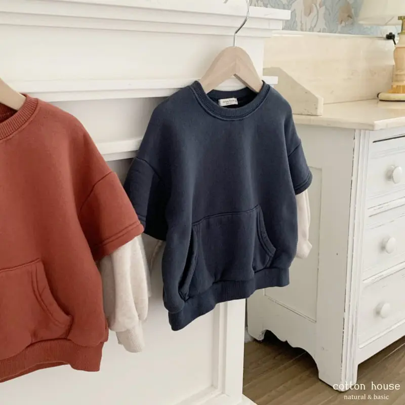 Cotton House - Korean Children Fashion - #kidsshorts - Layeres Sweatshirt - 3