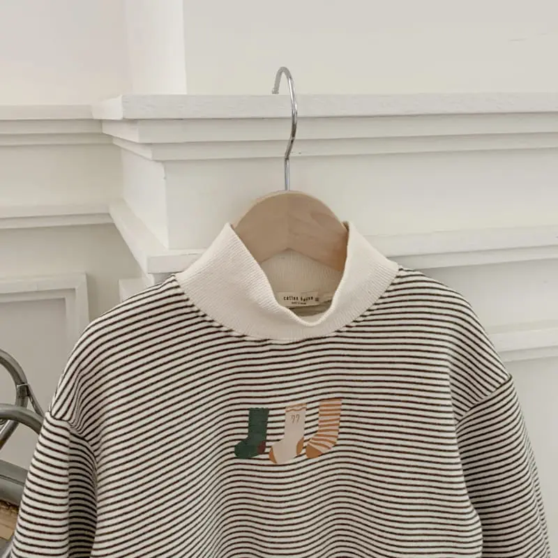 Cotton House - Korean Children Fashion - #kidsstore - Half Turtleneck Tee - 12
