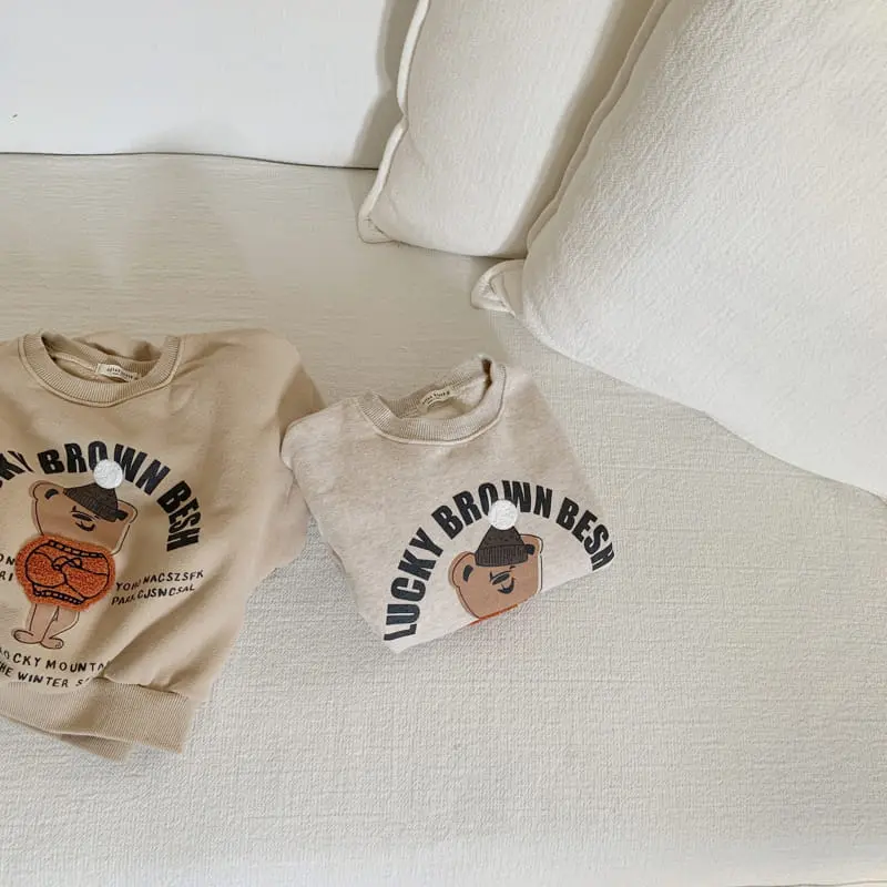 Cotton House - Korean Children Fashion - #kidsstore - Bear Sweatshirt - 6