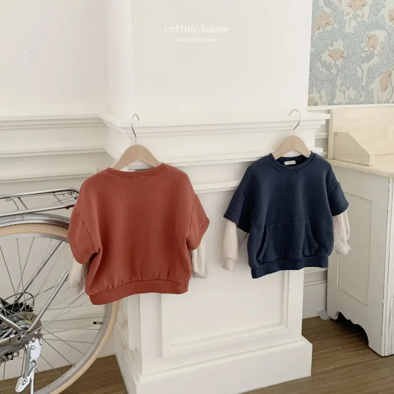Cotton House - Korean Children Fashion - #kidsshorts - Layeres Sweatshirt - 4