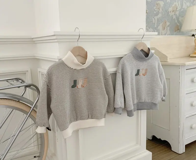 Cotton House - Korean Children Fashion - #magicofchildhood - Half Turtleneck Tee - 2